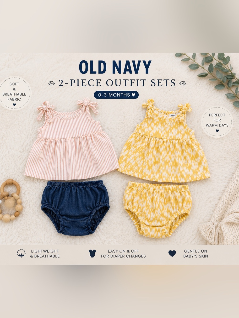 Old Navy 0-3 month Baby Diaper Cover 2-Pack